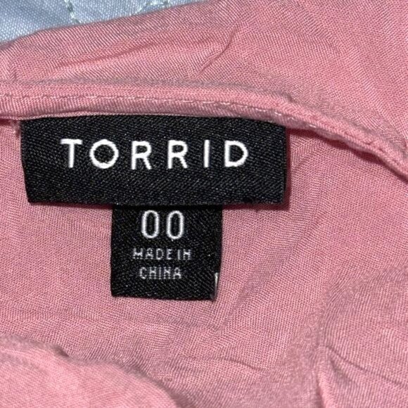 Torrid Womens Sleeveless Ombre Tank Top Pink/Red Rayon Size 00 - Picture 2 of 6